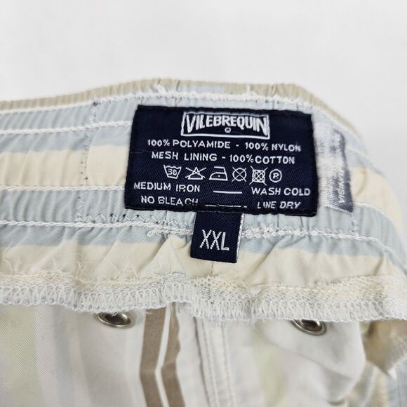 Vilebrequin Swim Trunks Mens XXL Striped Shorts No Liner‎ Multiple FLAWS - Picture 15 of 16